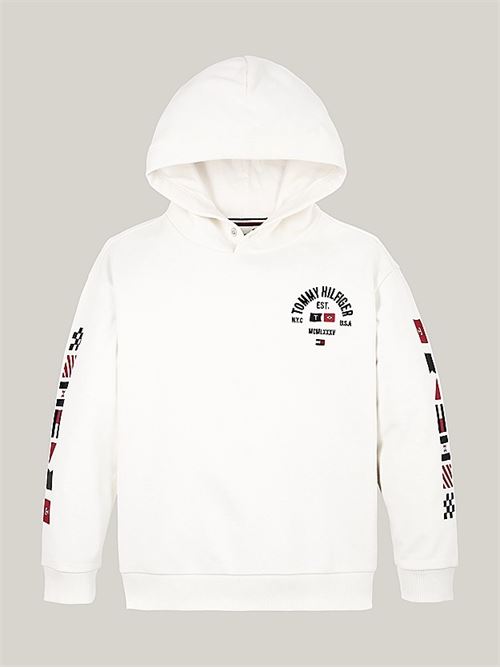 th logo puff print reg hoodie TOMMY HILFIGER | KB0KB09379YBH